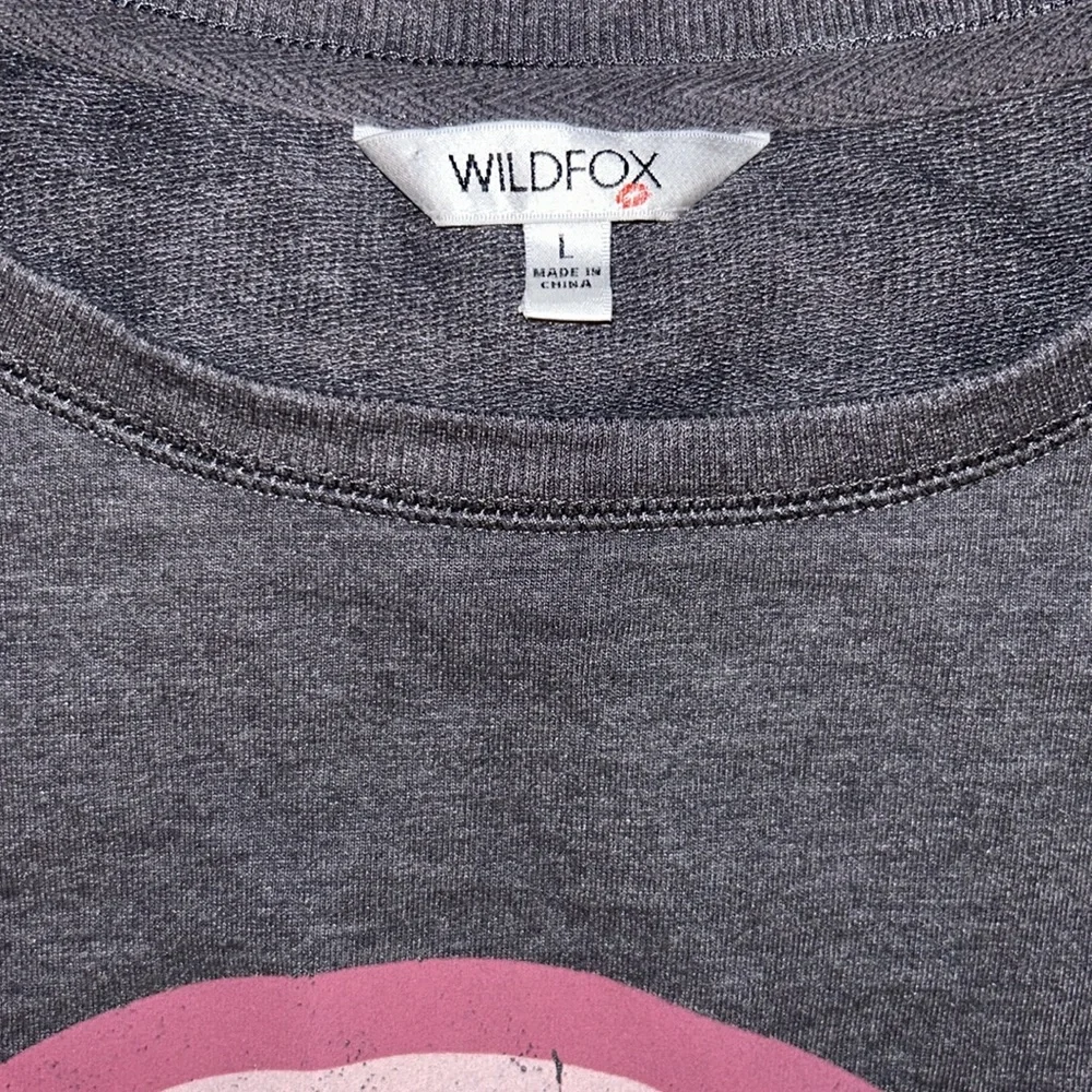 WILDFOX SWEATSHIRT LARGE - Picture 3 of 4